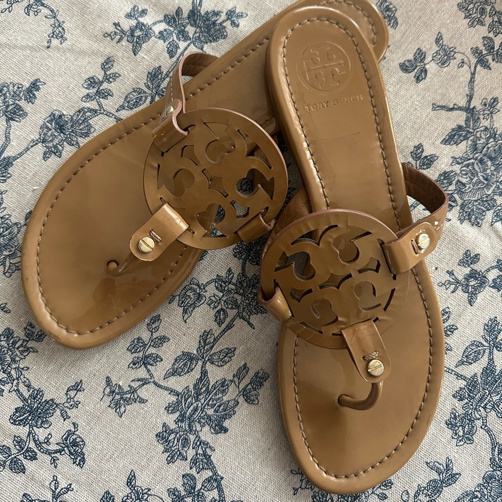 Tory Burch Miller patent sandal